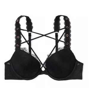 NEW VS strappy front grommet bra